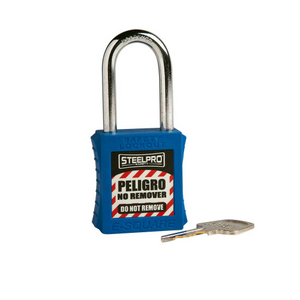 CANDADO STEELPRO X10 AZUL STEELPRO CUERPO POLIMERO