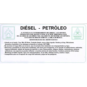BIDON PETROLEO DIESEL 20LT CERTIFICADO ANTIVUELCO Y VACIADOR