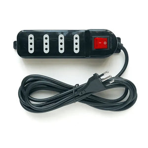 ALARGADOR ZAPATILLA 3 MTS CON SWITCH 4 POSICIONES NEGRO MACROTEL