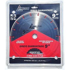 DISCO DIAMANTADO 9"  SEGMENTADO DELTA