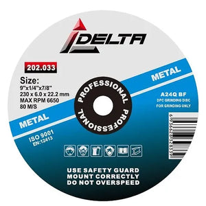 DISCO DESBASTE METAL  9" DELTA